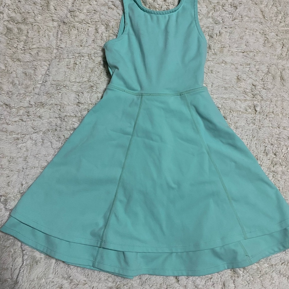 Sweet Honey- Stylish Aqua Sleeveless Athletic Dress